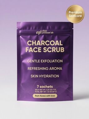 ept Charcoal Face Scrub - Purple | Gentle Exfoliating Mask